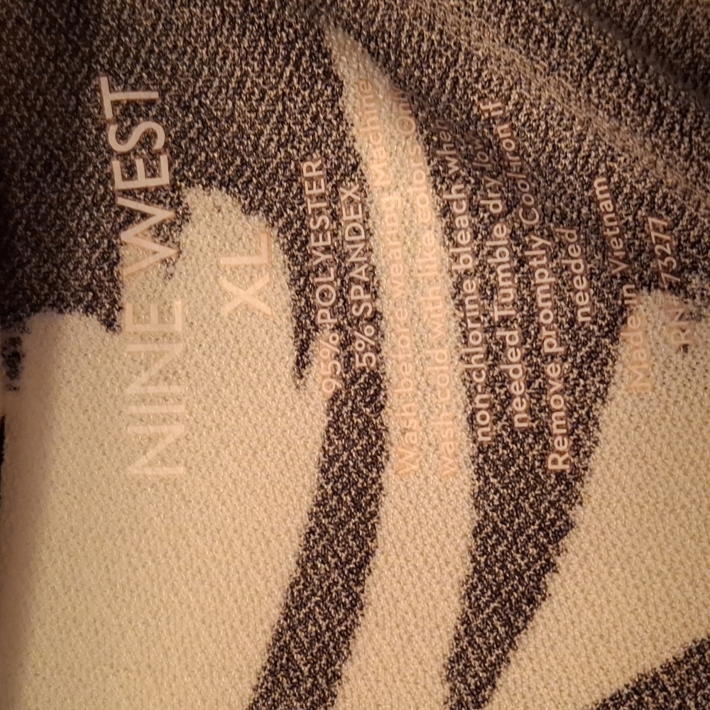 Nine West Black and White Wrap Dress - Picture 2 of 3